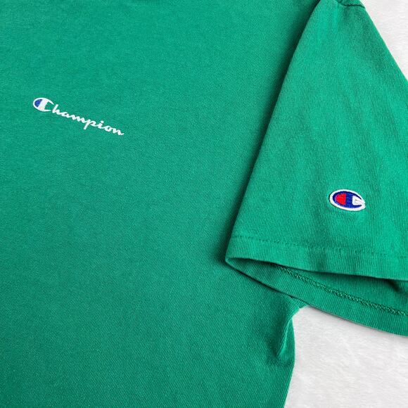 Champion Vintage Single Stitch Green T-Shirt Size XL USA Made Essential - Picture 6 of 9